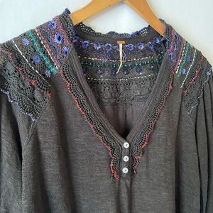 Free people crochet top